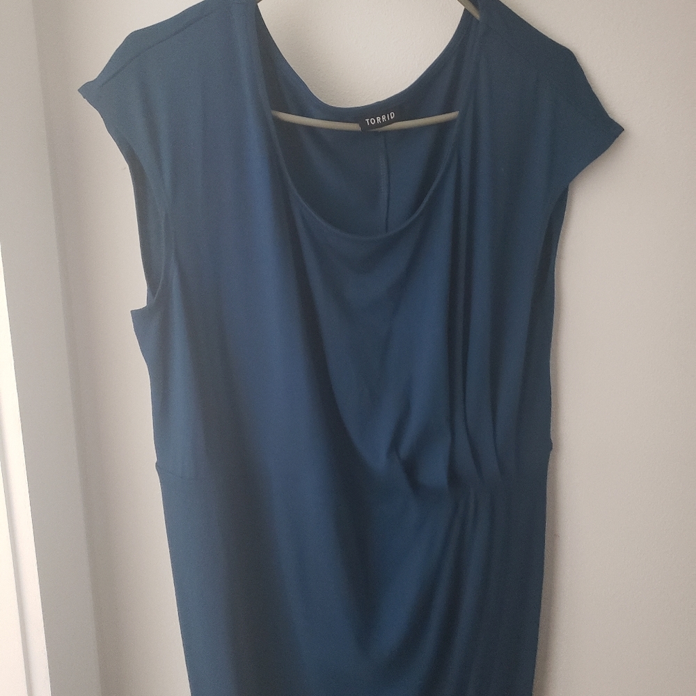 Torrid Size 2 Dark Blue Dress